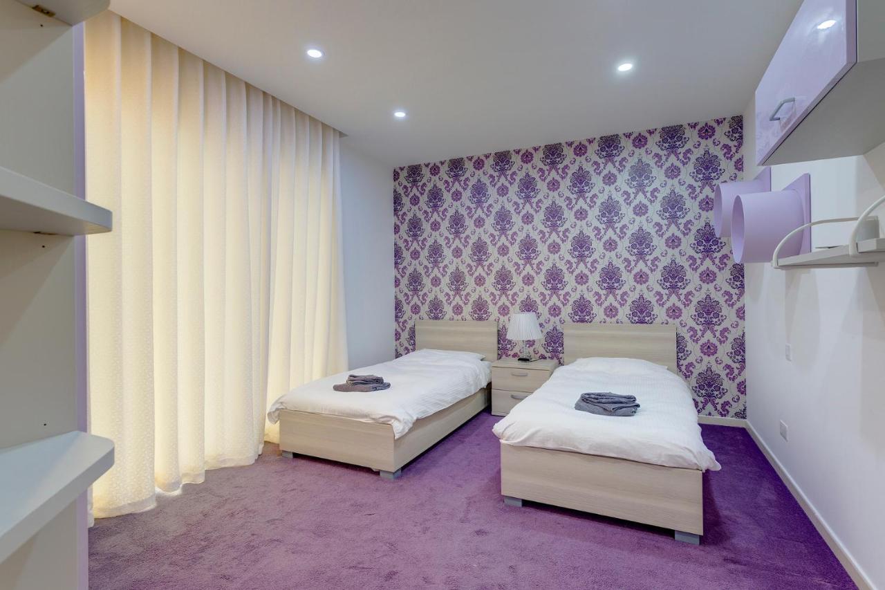 Luxury Apt W/ Side Seaviews And Pool, Top Location 斯利马 外观 照片