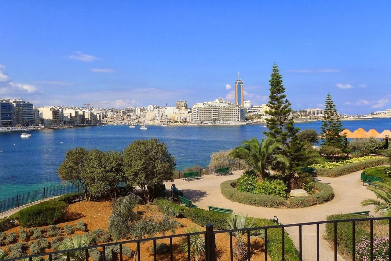 Luxury Apt W/ Side Seaviews And Pool, Top Location 斯利马 外观 照片